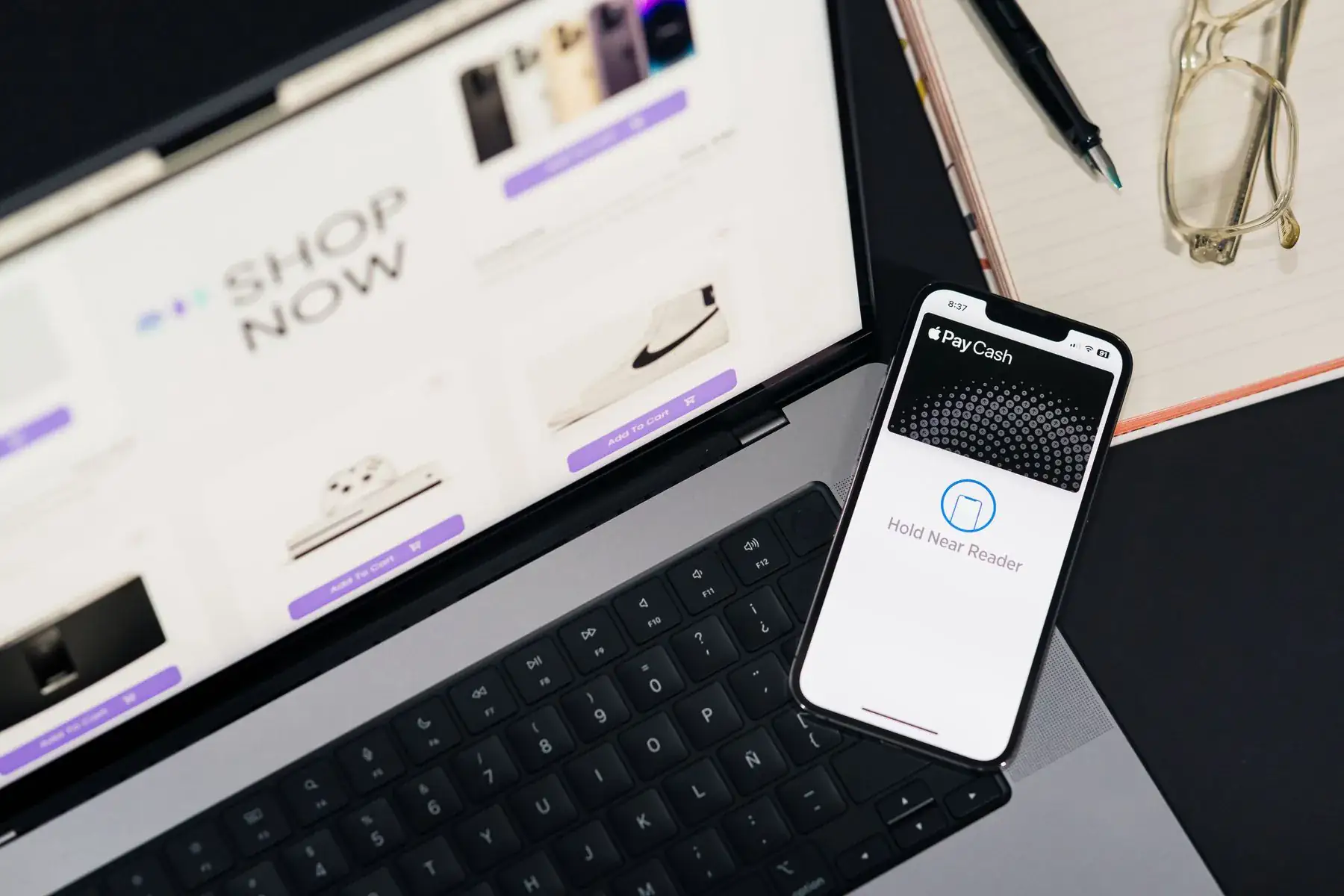 Online shopping and mobile payment workflow